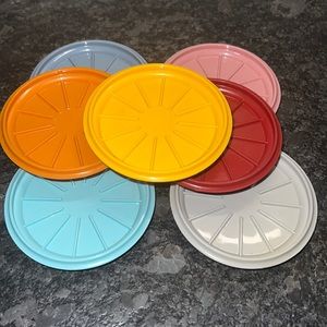 Set of 7 vintage Tupperware coasters. Brand new. These are very rare t…